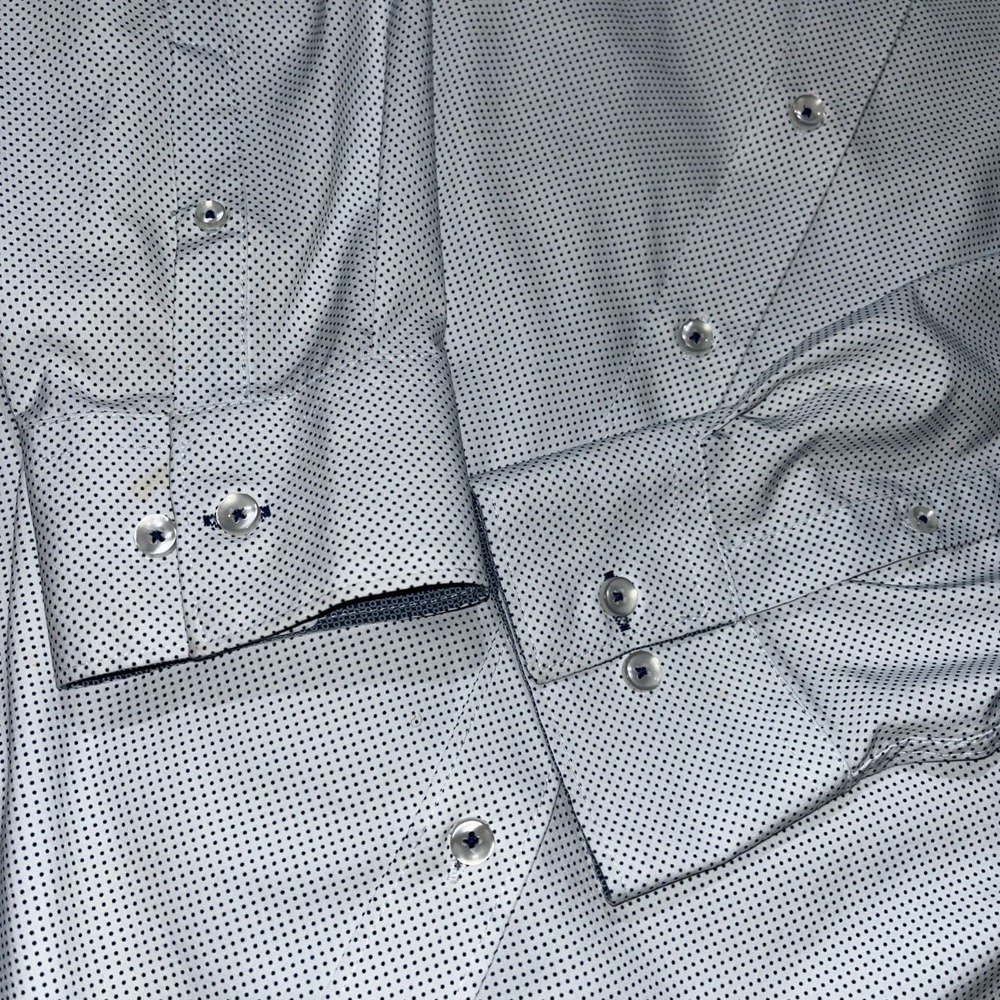 Con.Struct MOSAIC GEO PERFORMANCE DRESS SHIRT 4 Way Stretch Wrinkle Free 2XL - Picture 8 of 10